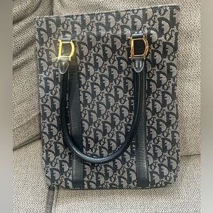 Christian Dior Monogram Canvas & Leather Tote
